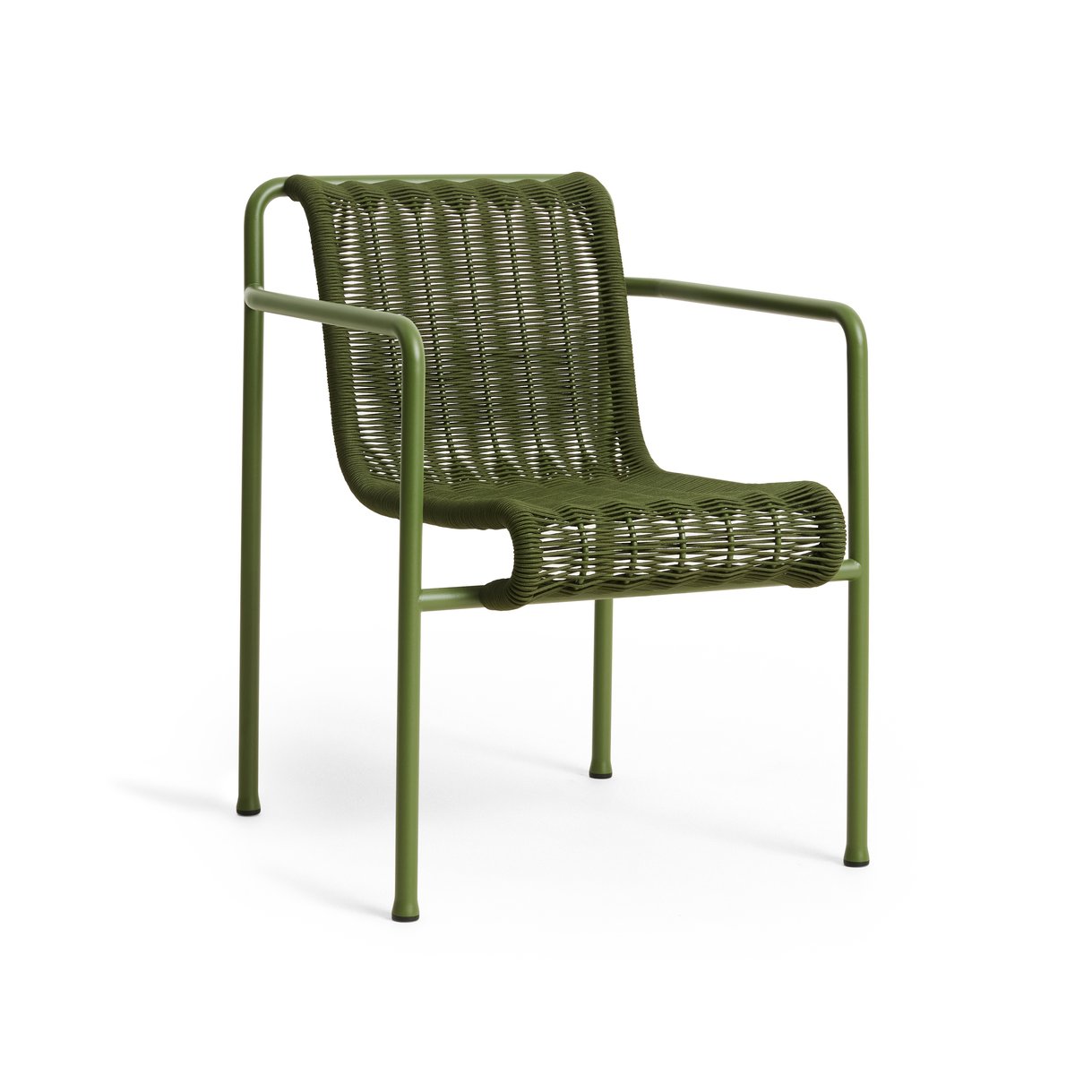 HAY Palissade Cord Dining karmstol Olive | Skandinavisk Design | Trädgårdsstolar | Grön
