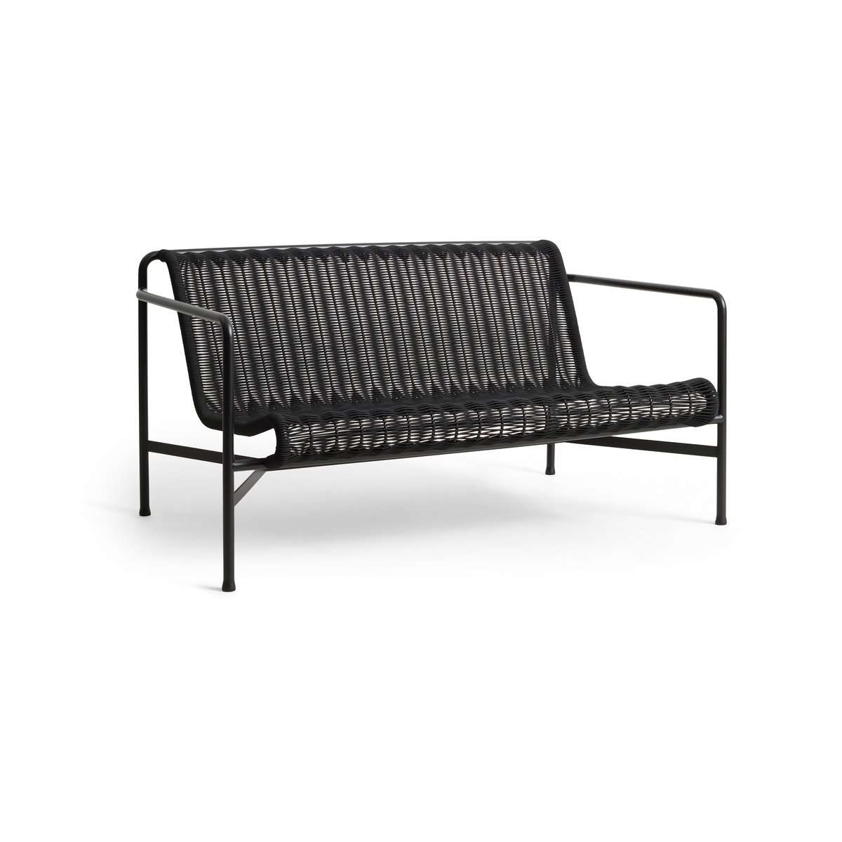 HAY Palissade Cord loungesoffa Anthracite | Skandinavisk Design | Trädgårdssoffor | Svart
