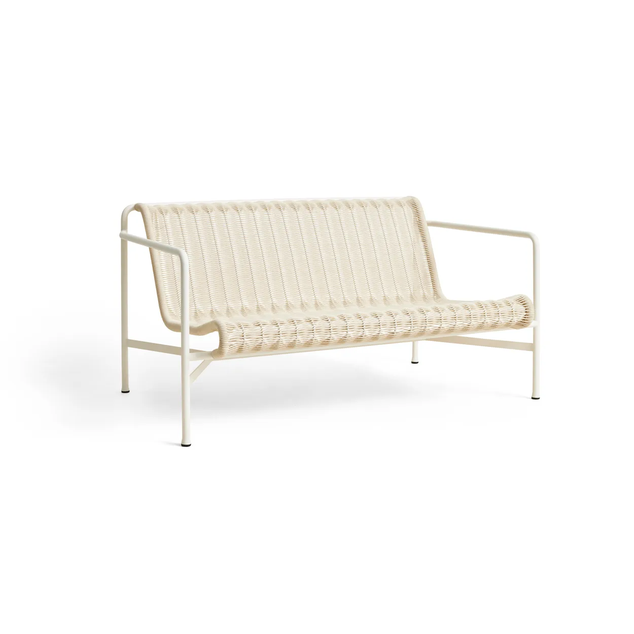 HAY Palissade Cord loungesoffa Cream white | Skandinavisk Design | Trädgårdssoffor | Vit