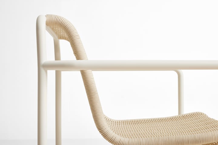 Palissade Cord Low loungefåtölj, Cream white HAY