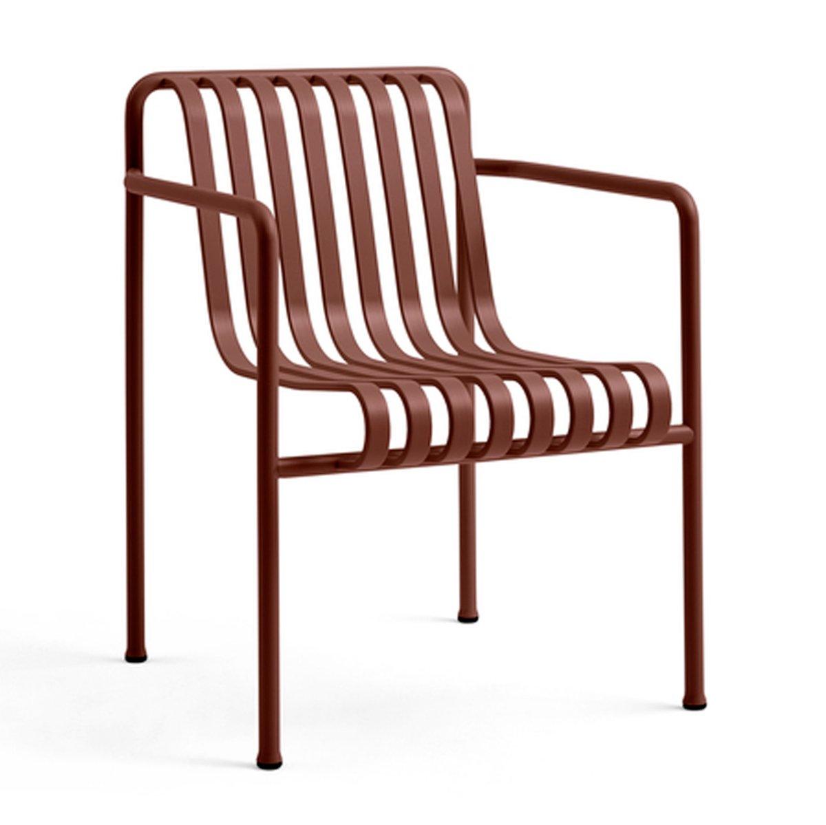 HAY Palissade Dining karmstol Iron red | Skandinavisk Design | Trädgårdsstolar | Röd