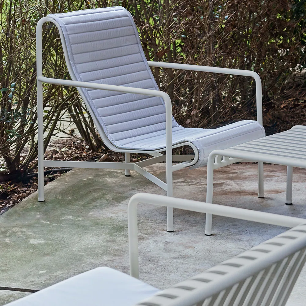 Palissade High Quilted loungefåtöljdyna, Sky grey, till loungefåtölj hög HAY