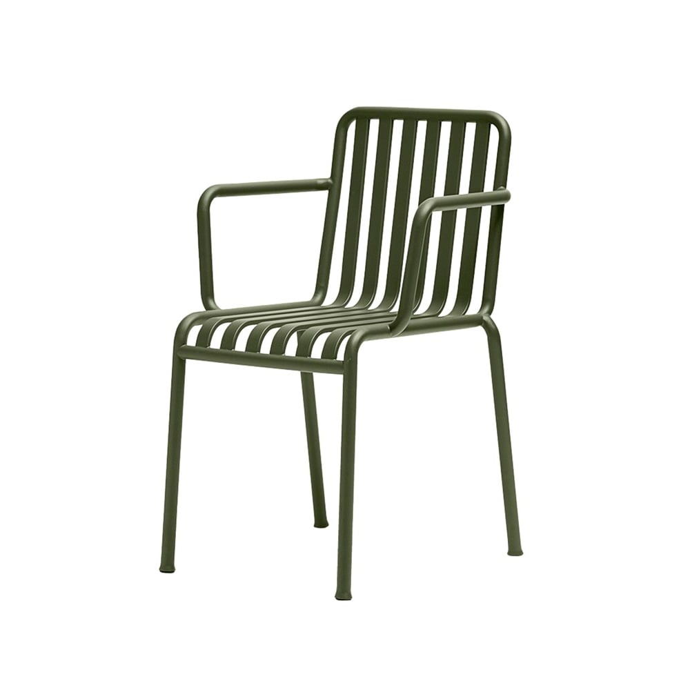 HAY Palissade karmstol Olive | Skandinavisk Design | Trädgårdsstolar | Grön