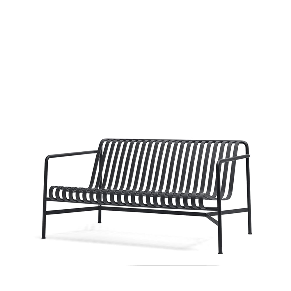 HAY Palissade loungesoffa Anthracite | Skandinavisk Design | Trädgårdsbänkar | Svart