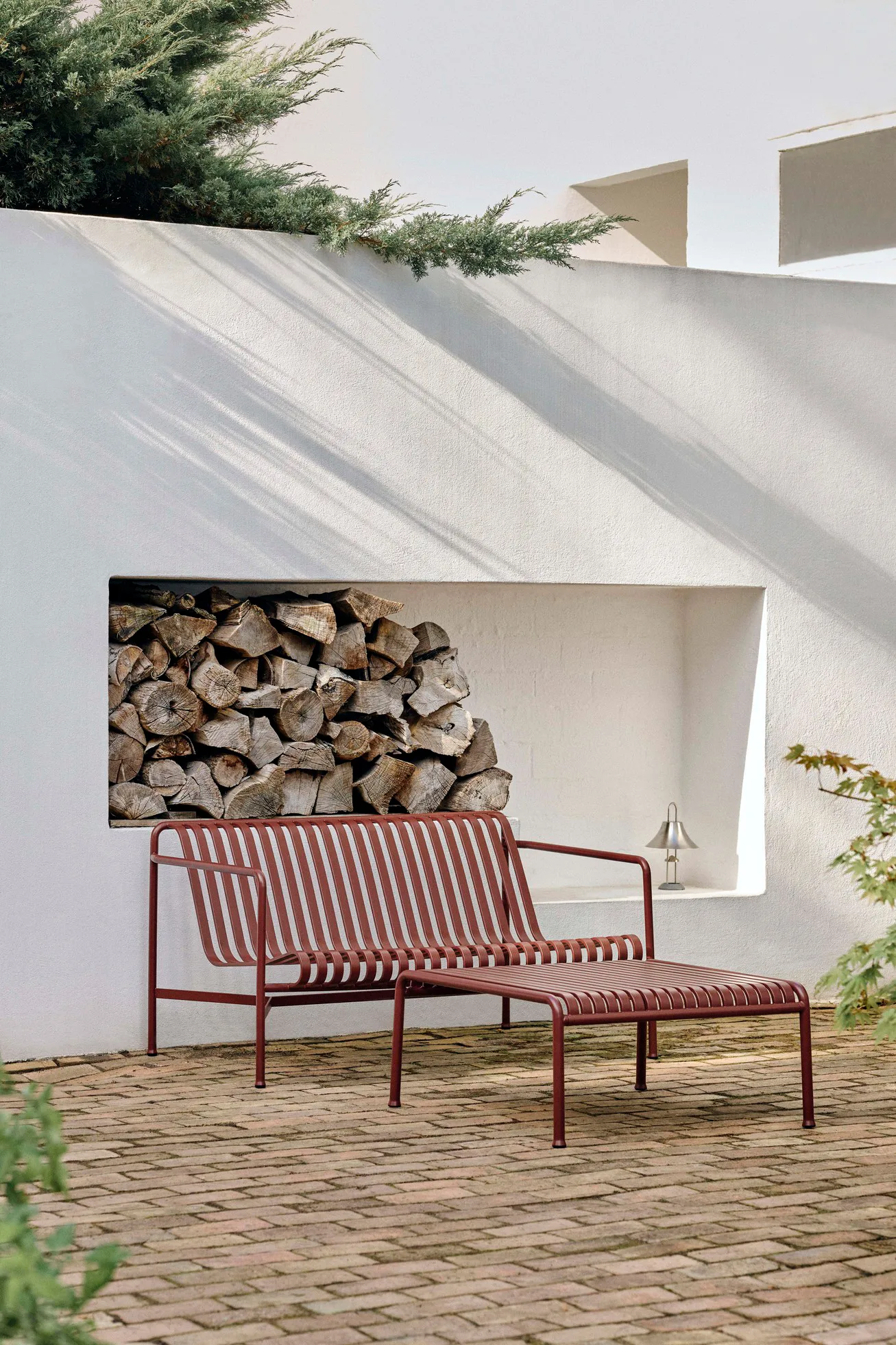 Palissade loungesoffa, Iron red HAY