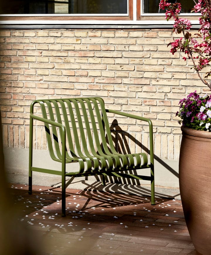 Palissade Low loungefåtölj, Olive HAY