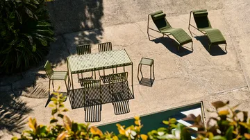 Palissade matgrupp 4 stolar 170x90 cm - Olive - HAY