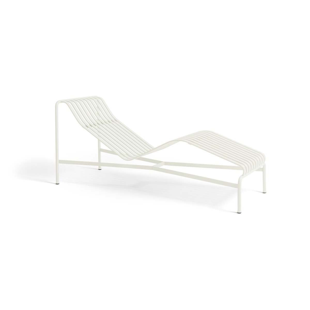 HAY Palissade schäslong Cream white | Skandinavisk Design | Solsängar & solstolar | Vit