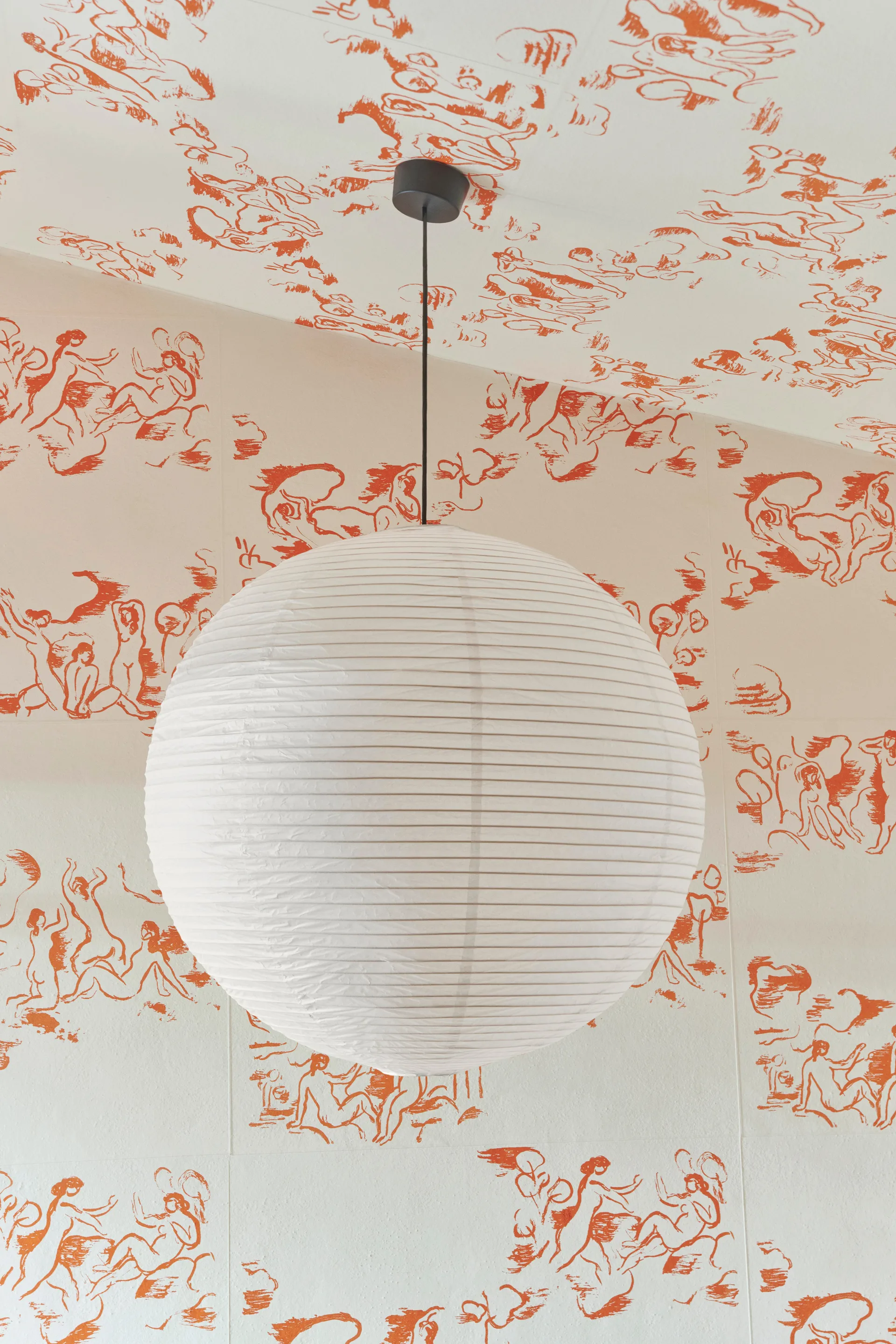 Paper lampskärm Ø60 cm, Vit HAY