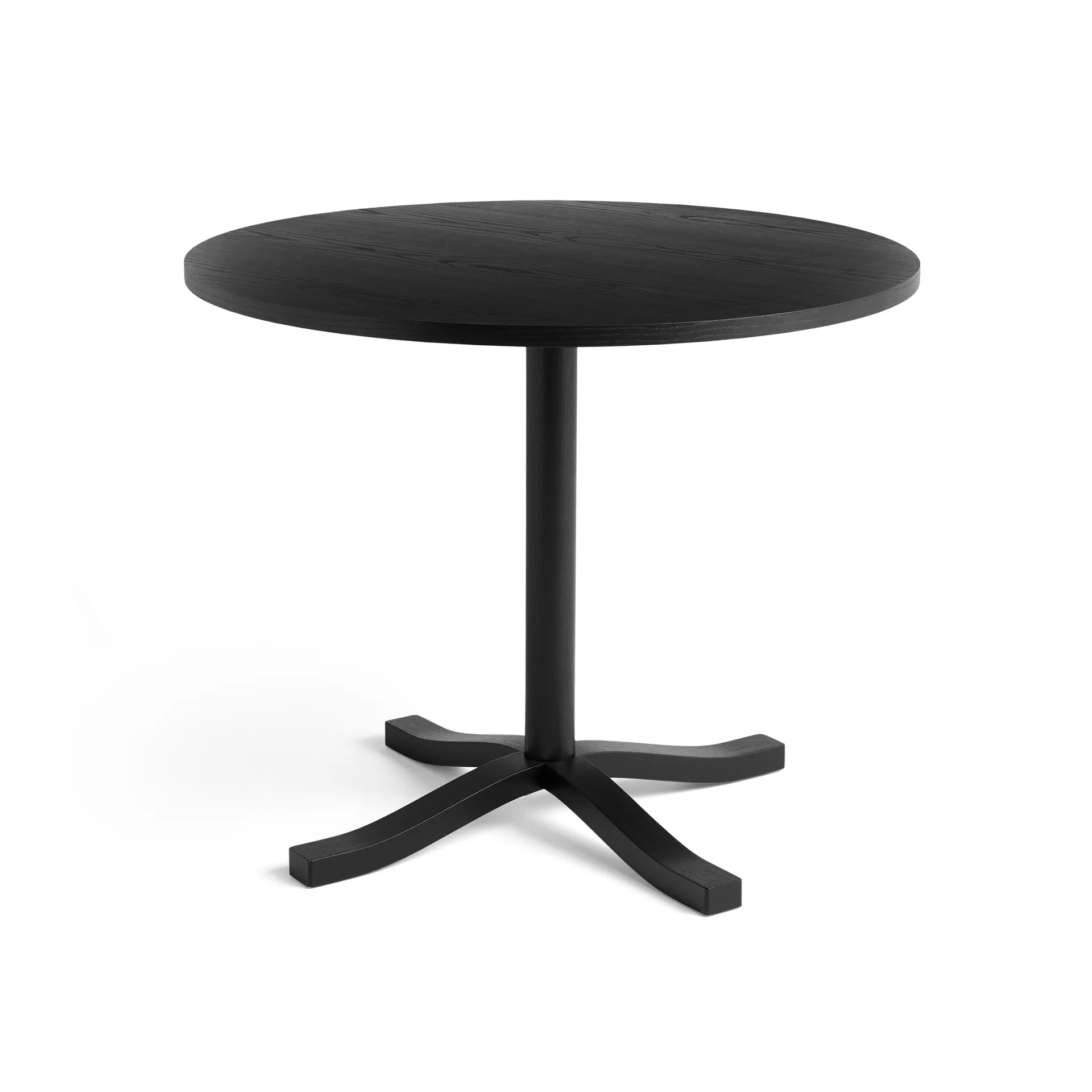 Pastis Table matbord Ø90, Black lacquered ash HAY