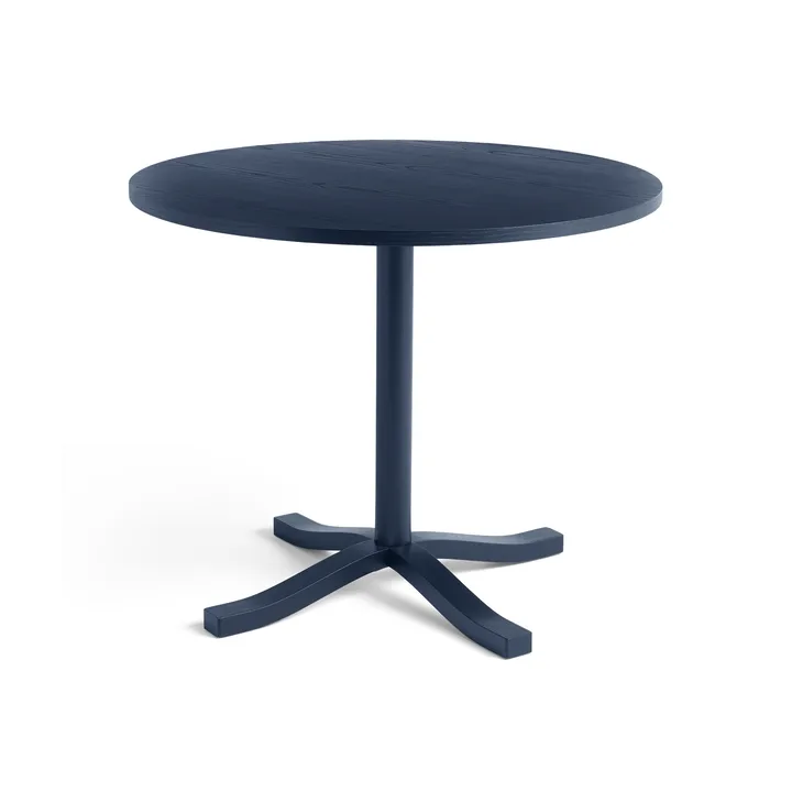 Pastis Table matbord Ø90 - Steel blue lacquered ash - HAY