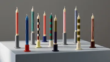 Pattern ljus 4 stripe - Green-brown - HAY