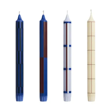 Pattern ljus mix 4-pack - Blue-silver - HAY