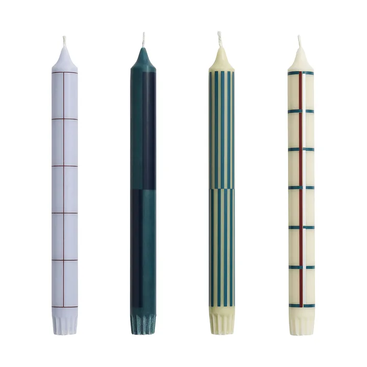 Pattern ljus mix 4-pack - Green-silver - HAY
