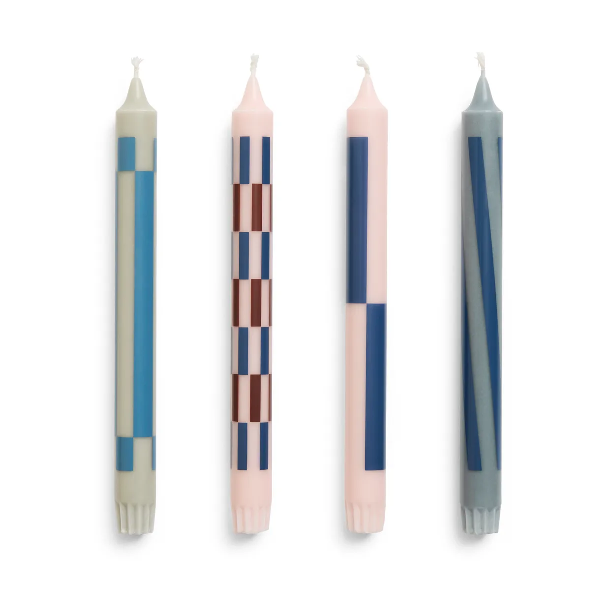 HAY Pattern ljus mix 4-pack Light pink-blue | Skandinavisk Design | Ljus | Rosa