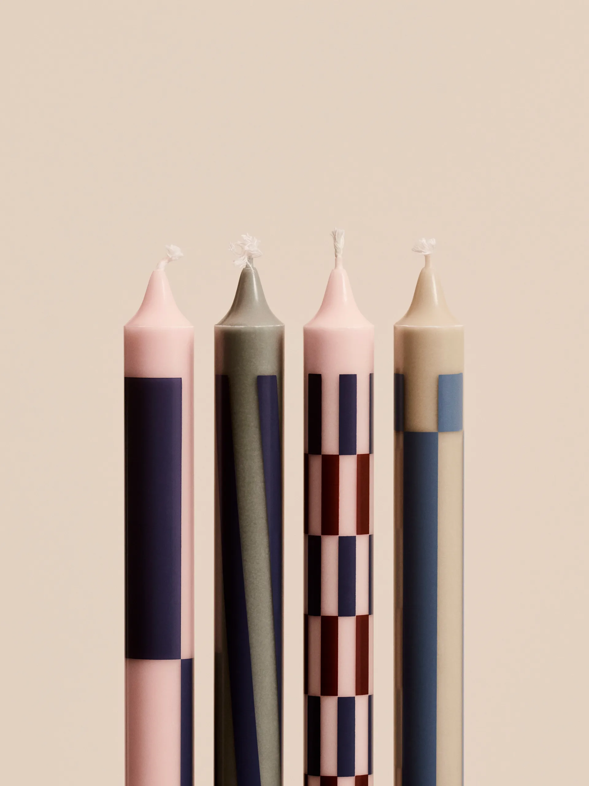 Pattern ljus mix 4-pack, Light pink-blue HAY