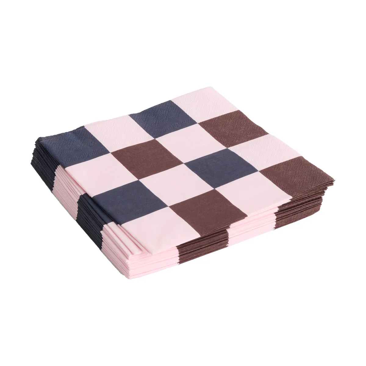 HAY Pattern Lunch Check servett 33x33 cm 20-pack Light pink-bordeaux-black M