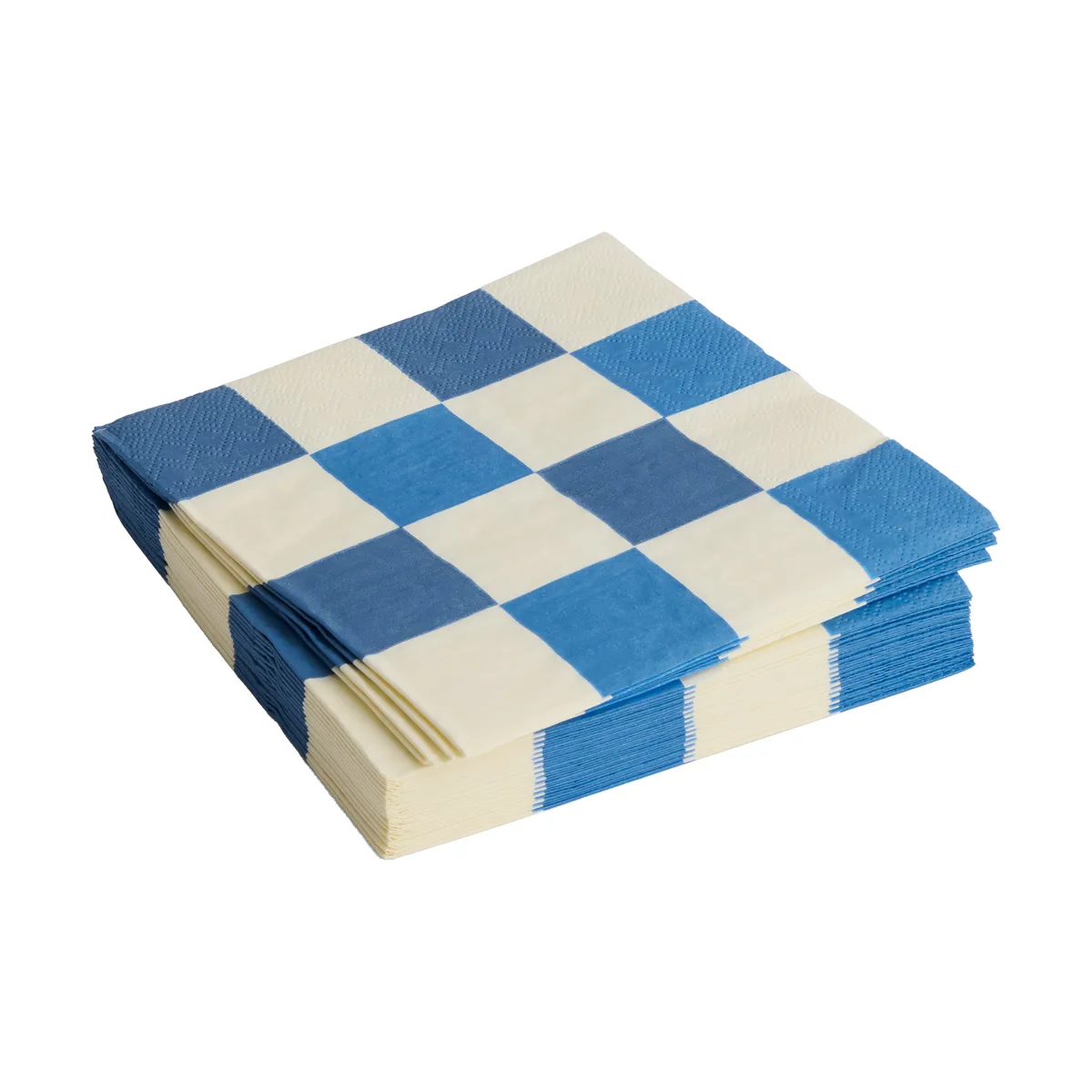 HAY Pattern Lunch Check servett 33x33 cm 20-pack Off white-blue M
