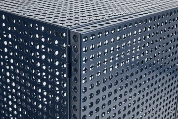 Perforated Cabinet skåp large - Steel blue - HAY