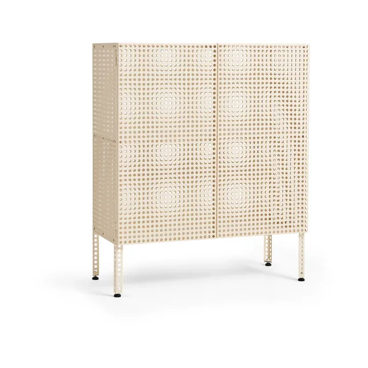 Perforated Cabinet skåp medium - Eggshell - HAY