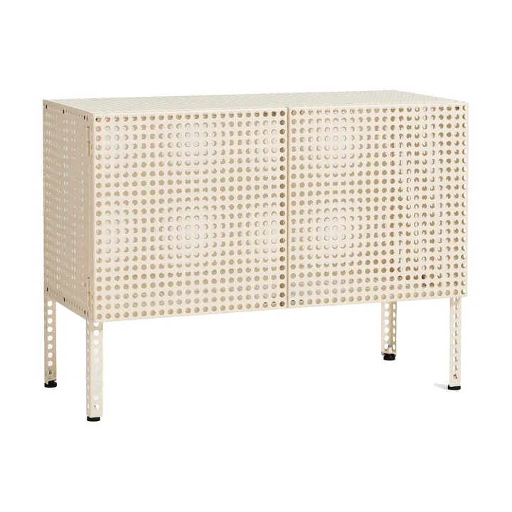 Perforated Cabinet skåp small - Eggshell - HAY