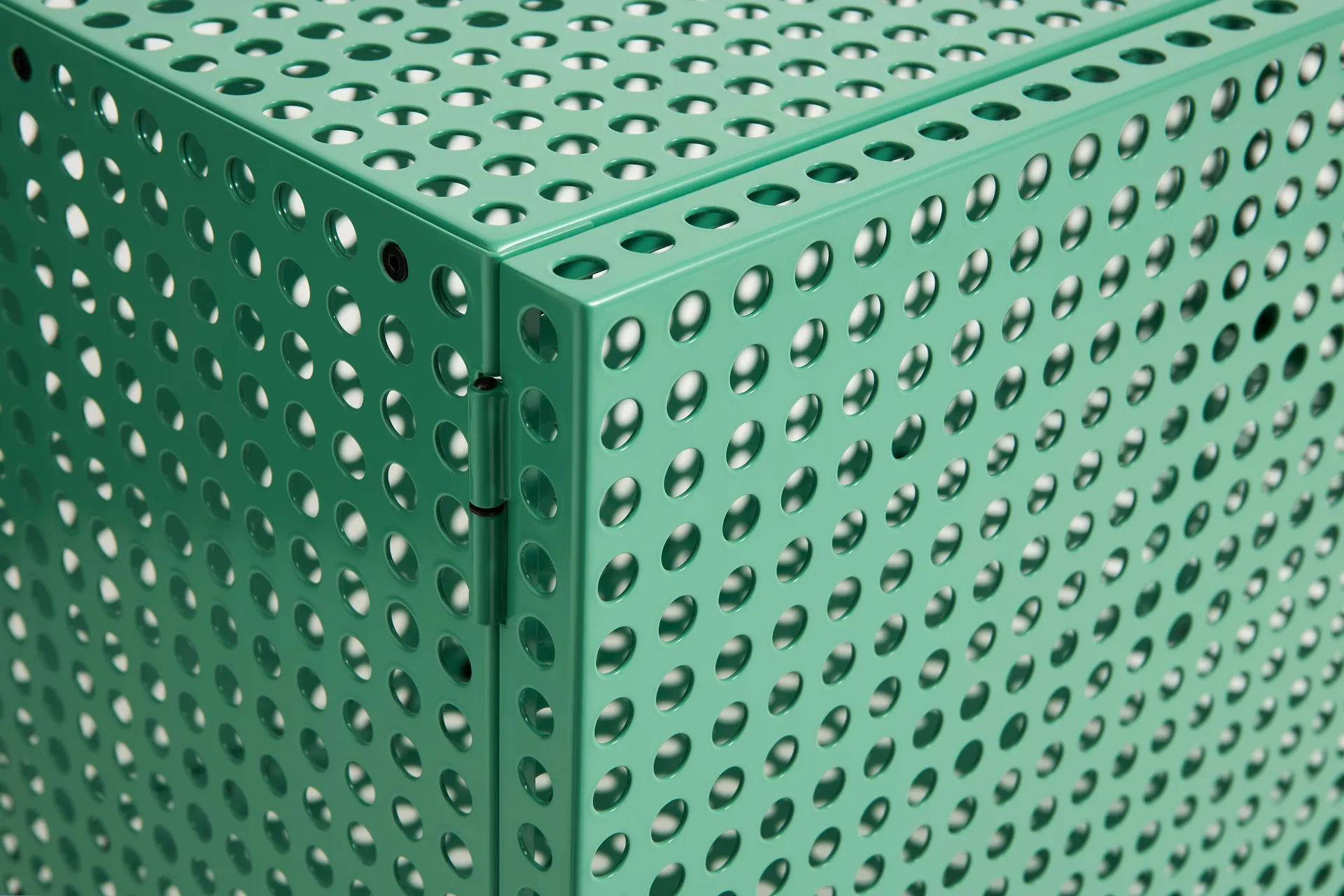 Perforated Cabinet skåp small, Soft jade HAY