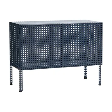 Perforated Cabinet skåp small - Steel blue - HAY