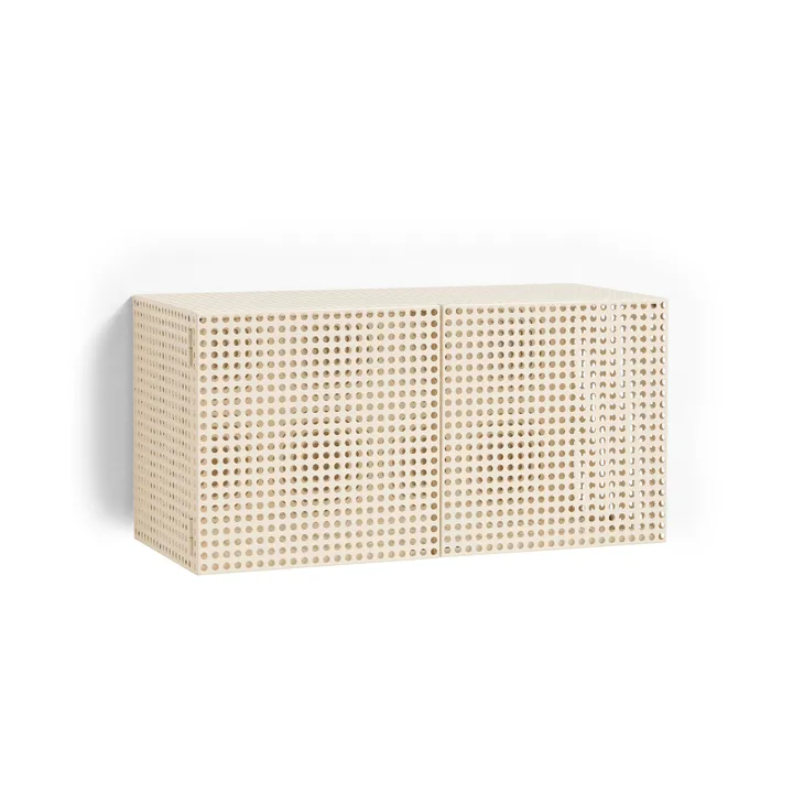 Perforated Cabinet väggskåp small - Eggshell - HAY