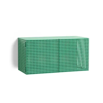 Perforated Cabinet väggskåp small - Soft jade - HAY