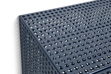 Perforated Cabinet väggskåp small - Steel blue - HAY