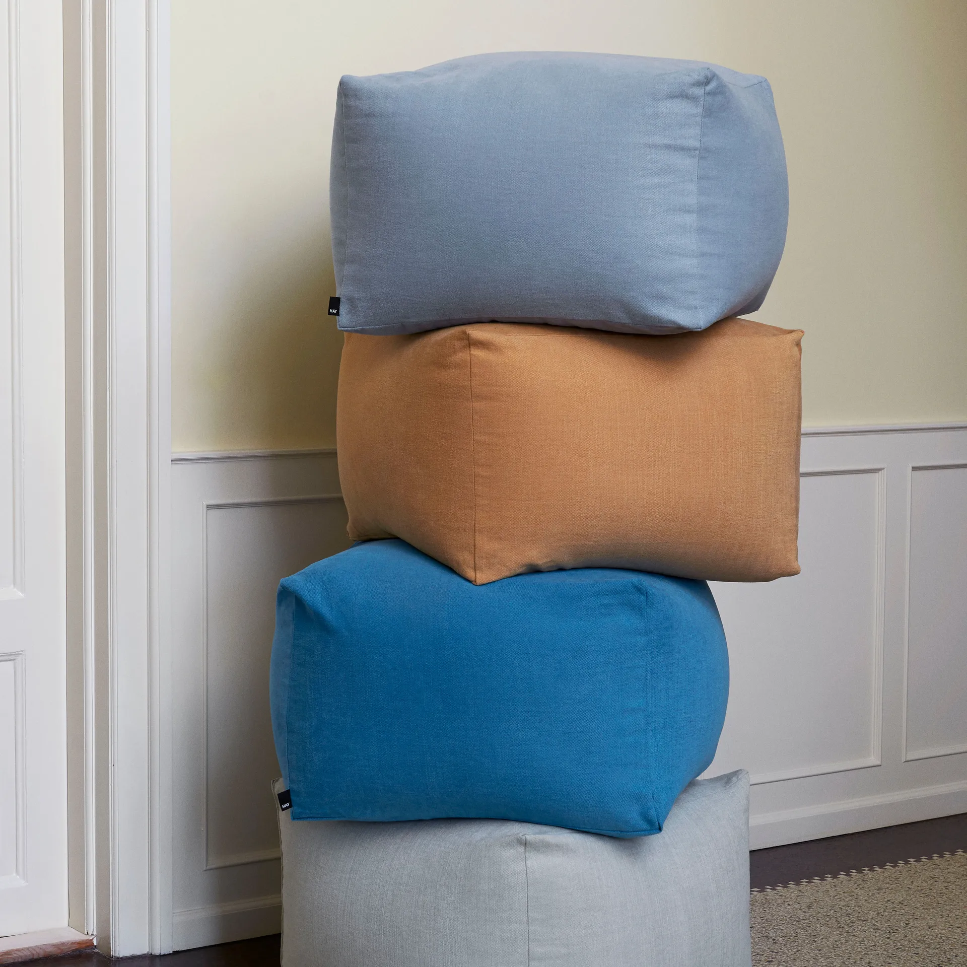 Pouf sittpuff 59x59 cm, Mustard HAY