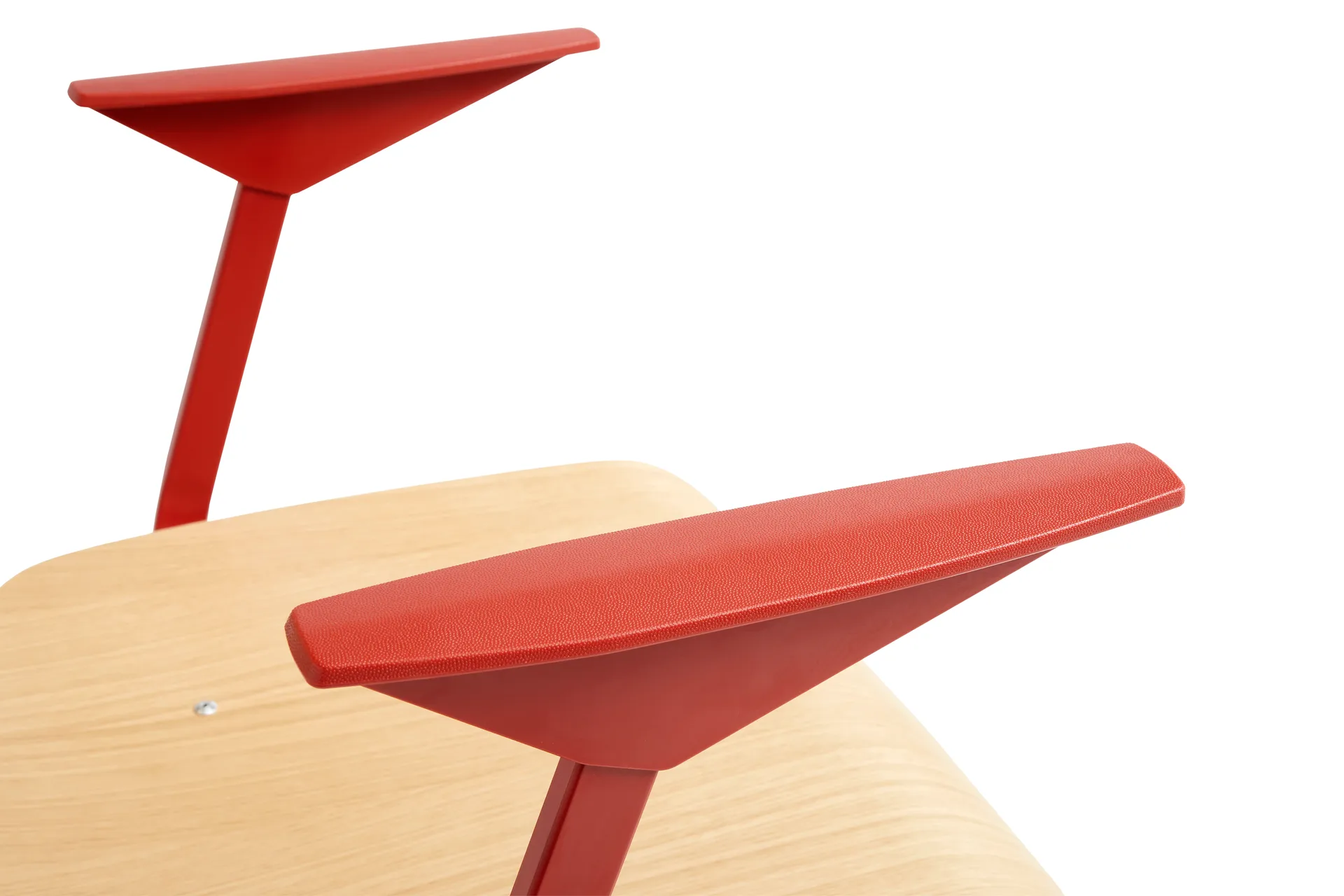 Result karmstol, Ek-tomato red stålstativ HAY