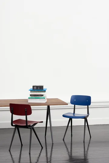 Result stol - Dark brick-svart stålstativ - HAY