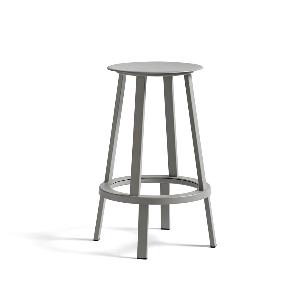 HAY Revolver barpall Sky grey, low | Skandinavisk Design | Barstolar | Grå