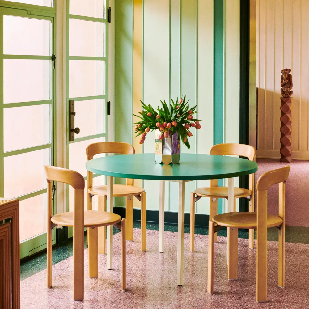 Rey matbord Ø128 cm, golden HAY