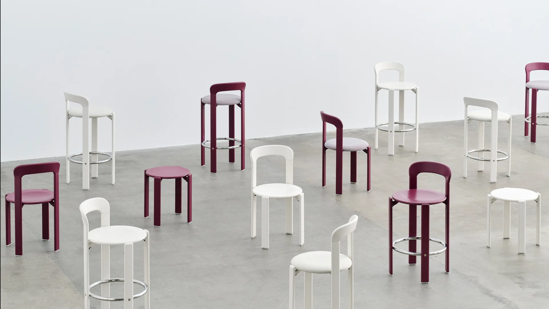 Rey pall Ø46,5x46 cm, Grape red HAY