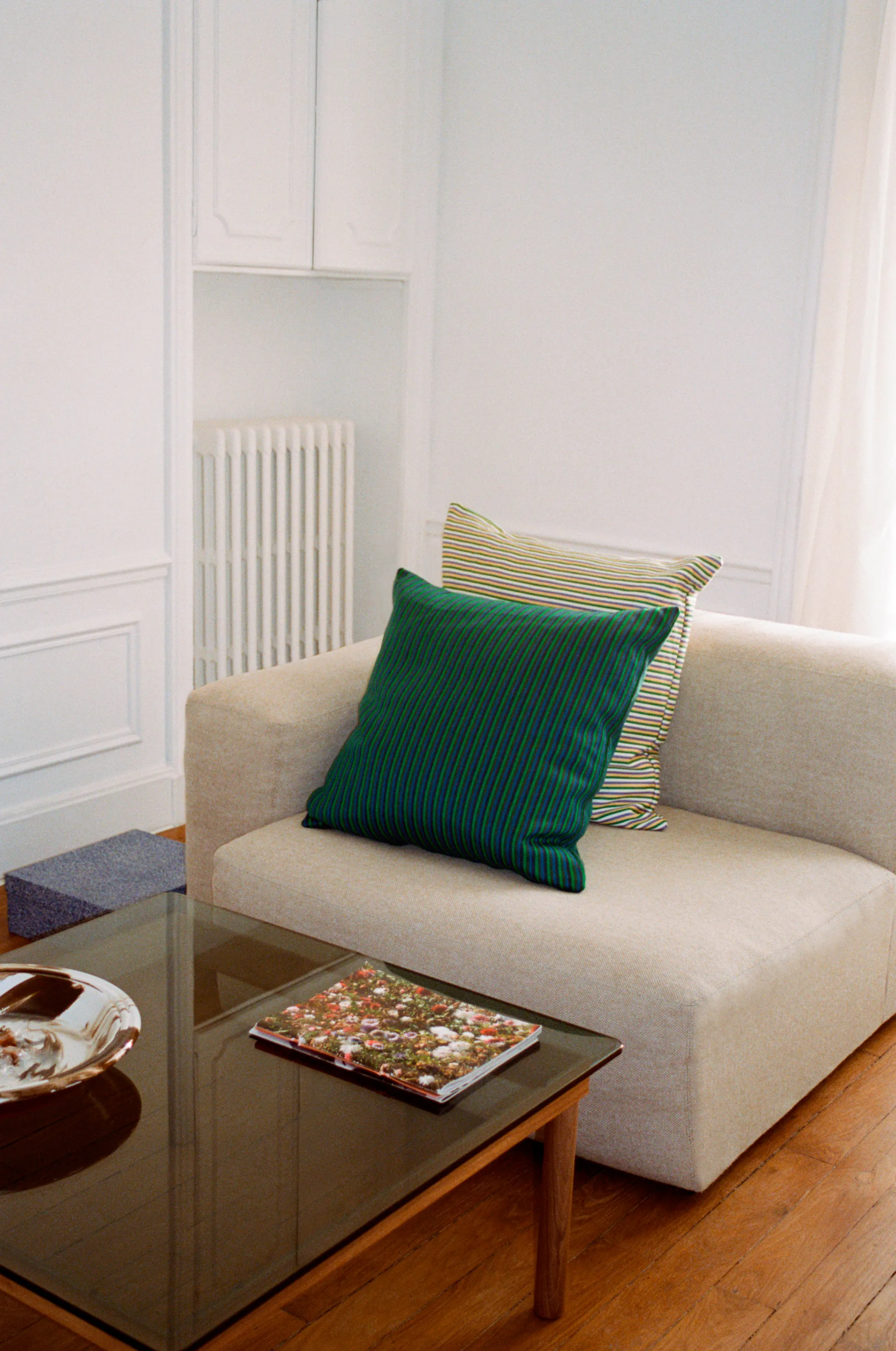 Ribbon kudde 60x60 cm, Gul HAY