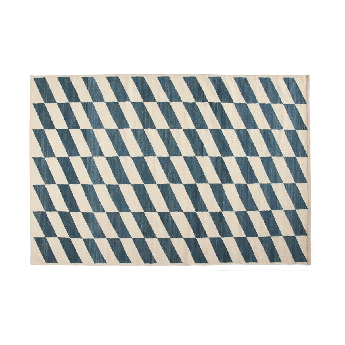 HAY Shift Kelim matta 200x300 cm Blue | Skandinavisk Design | Lugg- & Ryamattor | Blå