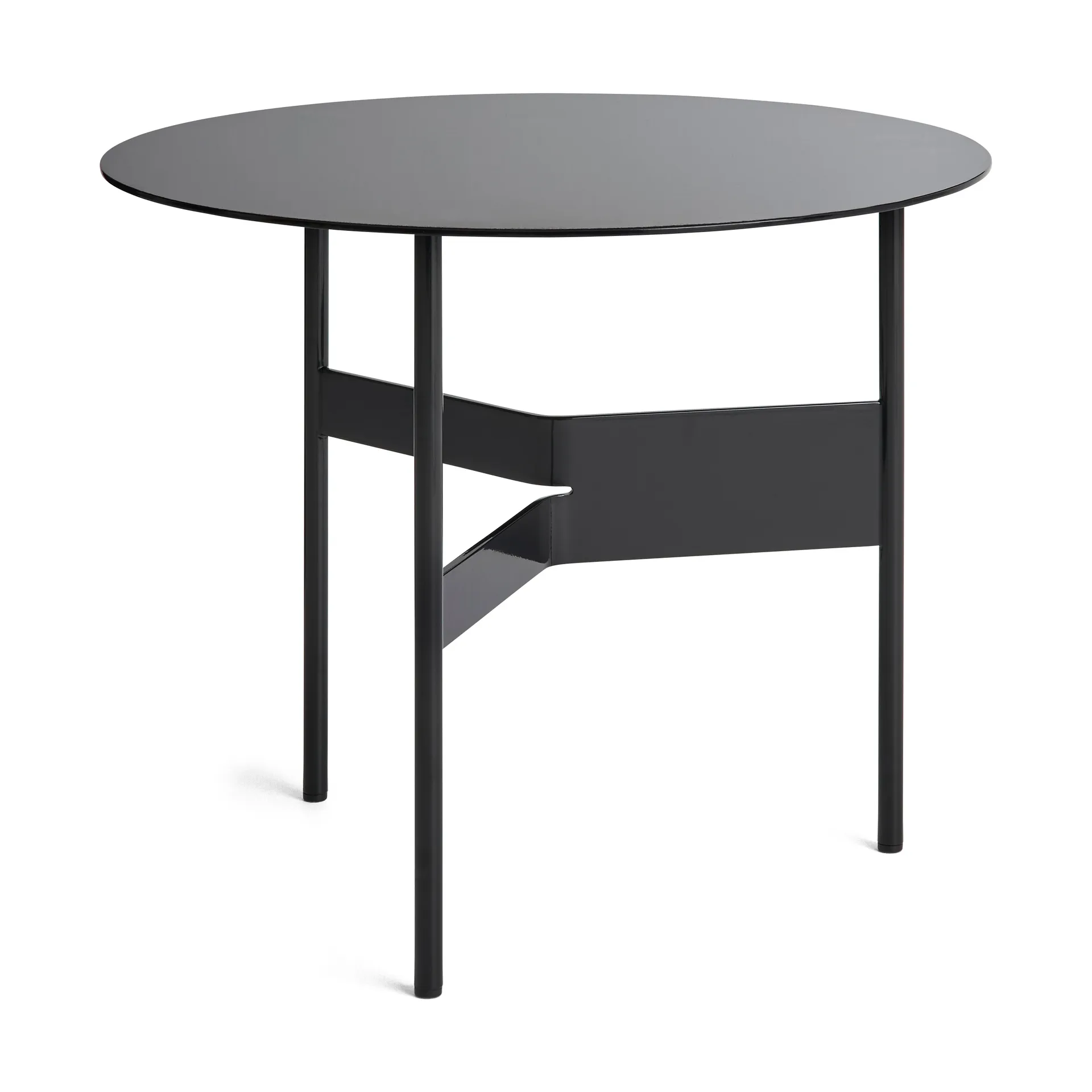 Shim coffee table sidobord Ø54 cm, Black HAY