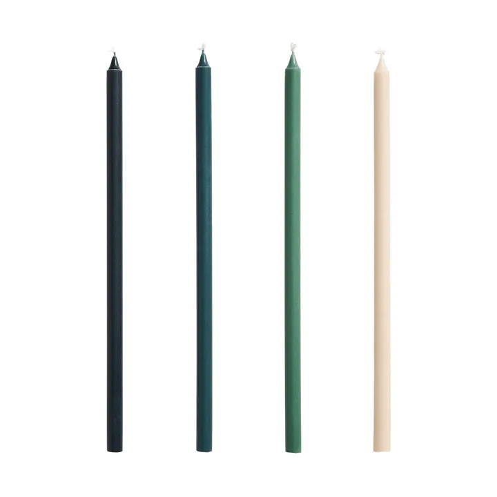 Slim ljus 4-pack - Green-dark green - HAY