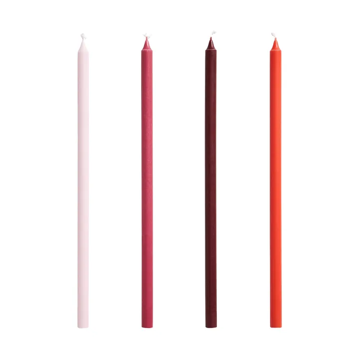 Slim ljus 4-pack - Pink-red - HAY