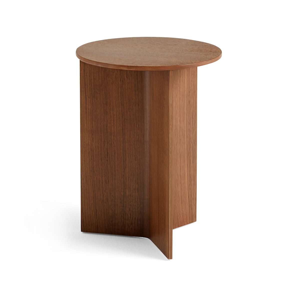 HAY Slit high sidobord 35 cm Lacquered walnut | Skandinavisk Design | Avlastningsbord & Sidobord | Brun