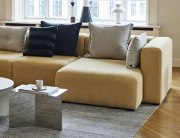 Slit Oblong sidobord 27,5x49 cm - Mirror polished steel - HAY