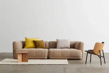 Slit soffbord Ø45 cm - Lackerad ek - HAY