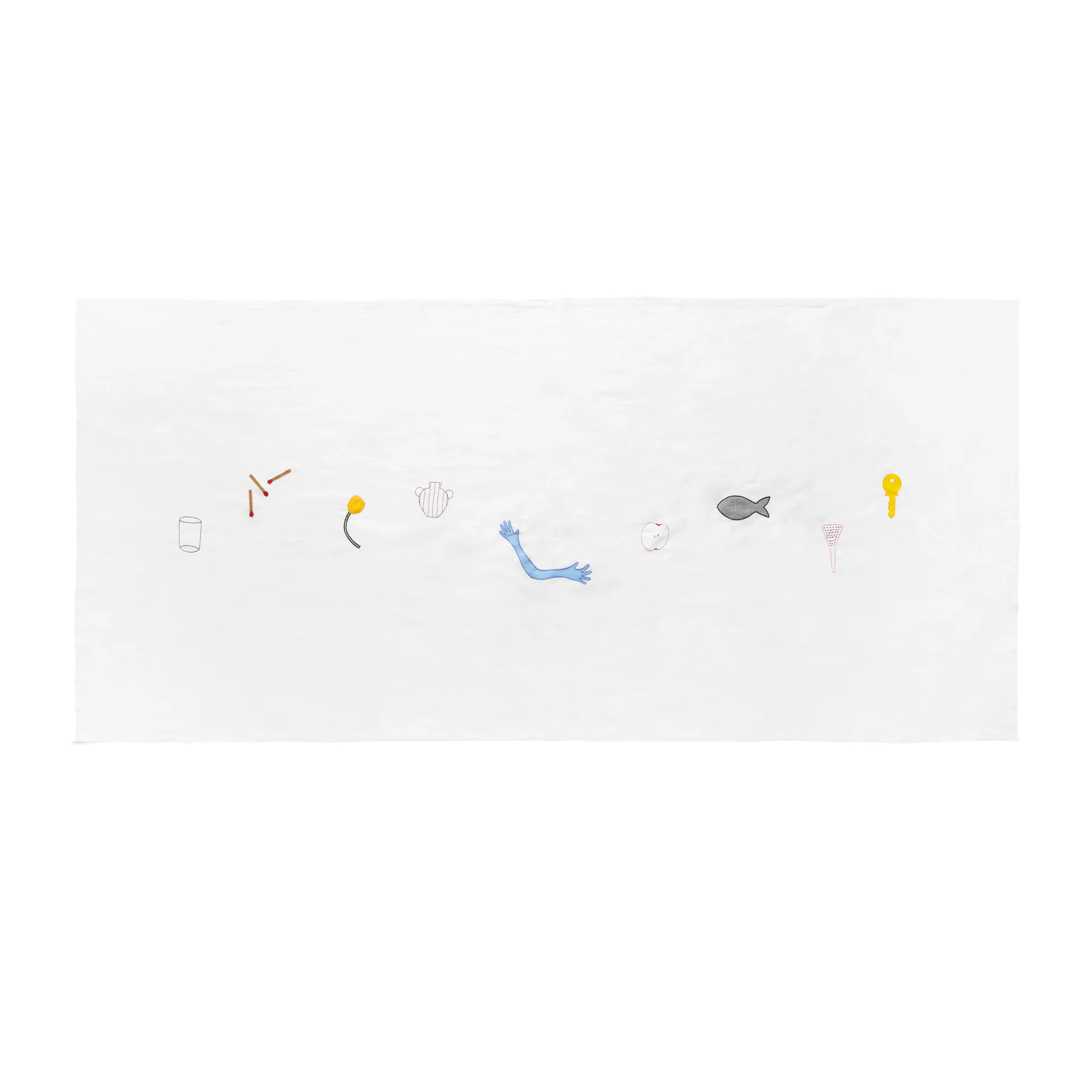 Sobremesa duk 140x300 cm, White HAY