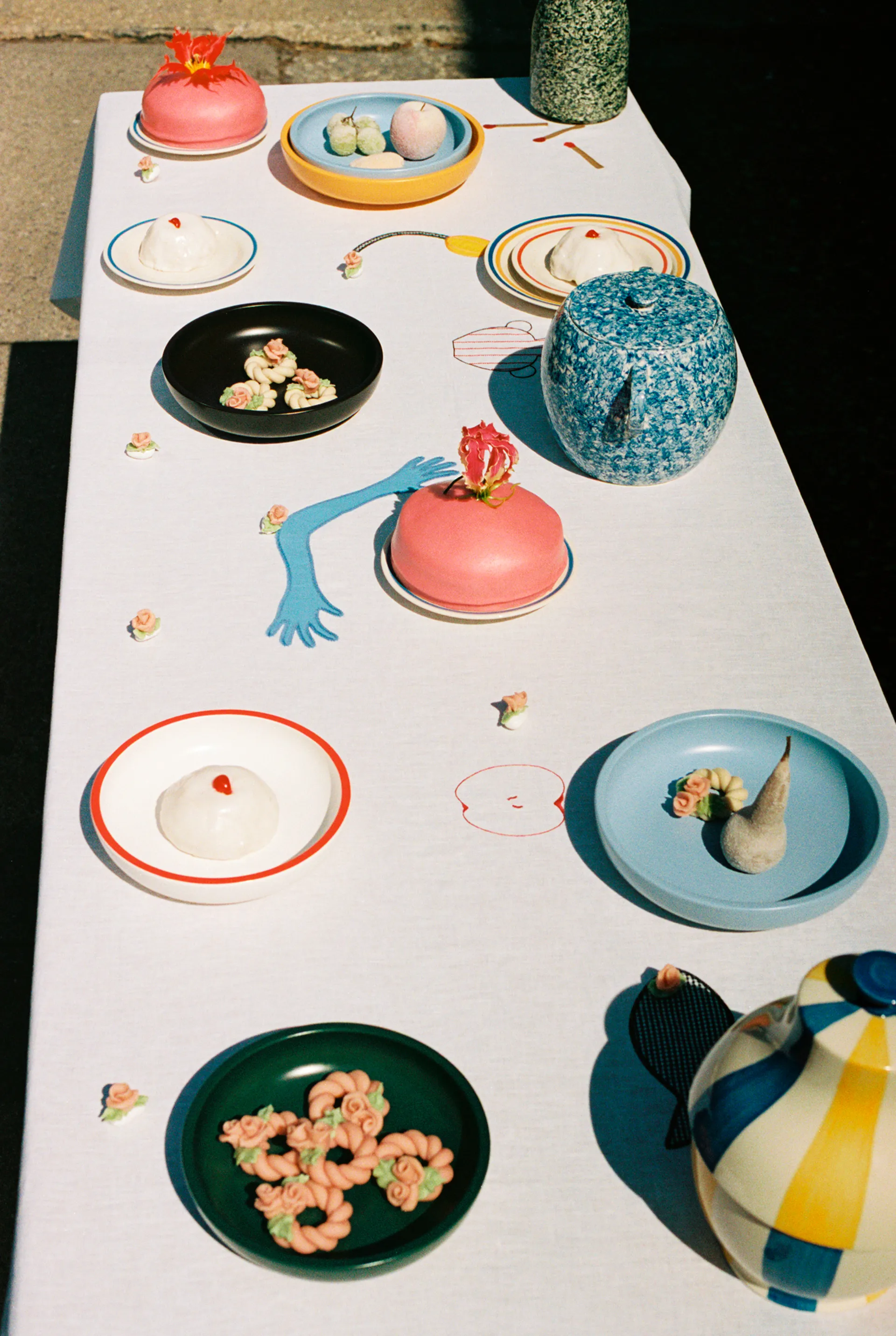 Sobremesa duk 140x300 cm, White HAY