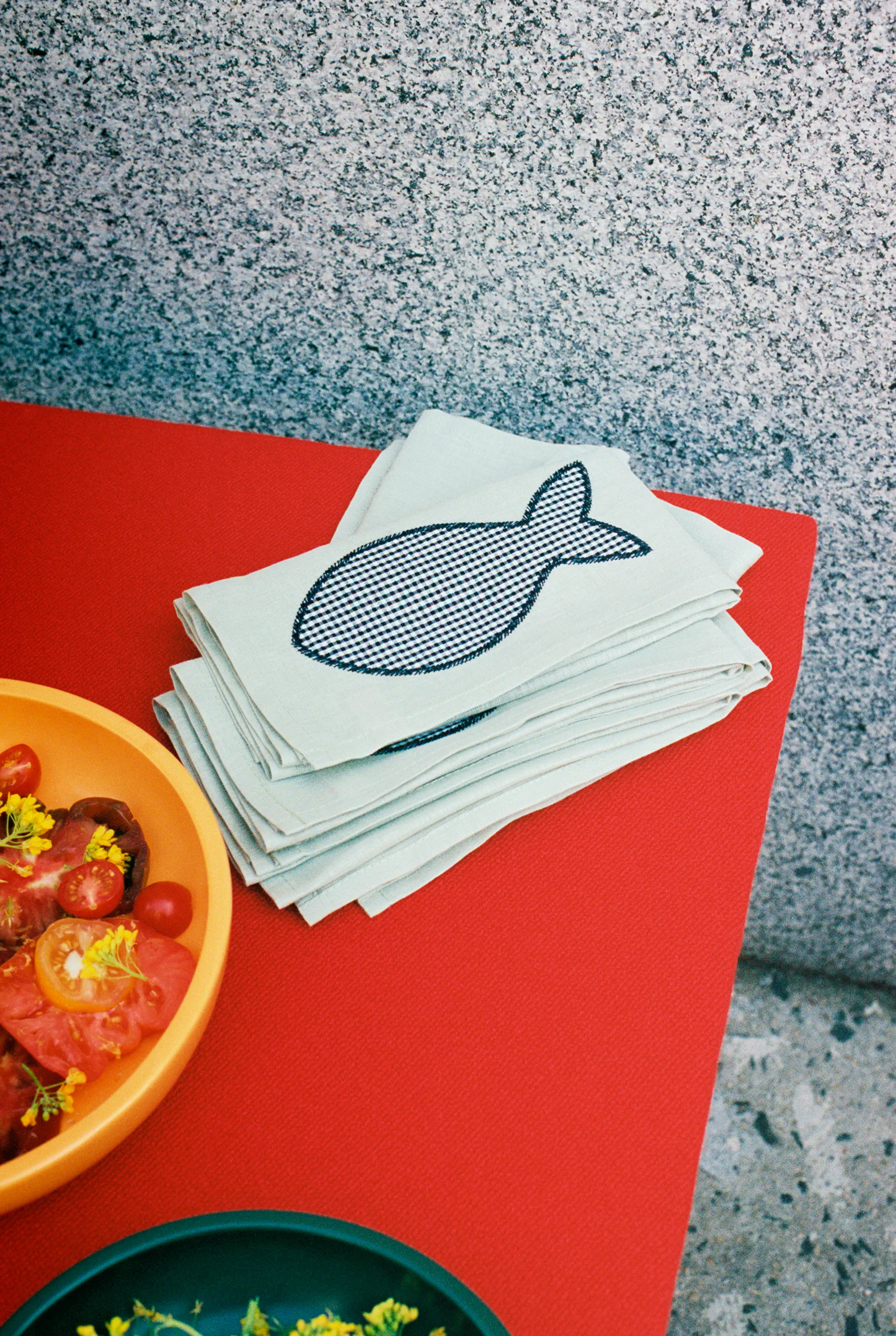 Sobremesa linneservett 45x45 cm 4-pack, Green HAY