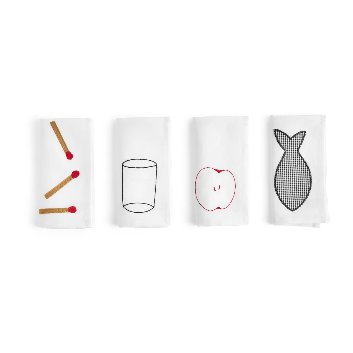 HAY Sobremesa linneservett 45x45 cm 4-pack White