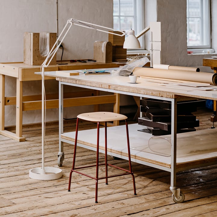 Soft Edge 30 Low barpall, Oak-fall red stålstativ HAY
