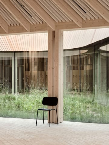 Soft Edge 40 stol - dusty green, kromstativ - HAY